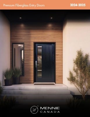 Modern fiberglass entry door design