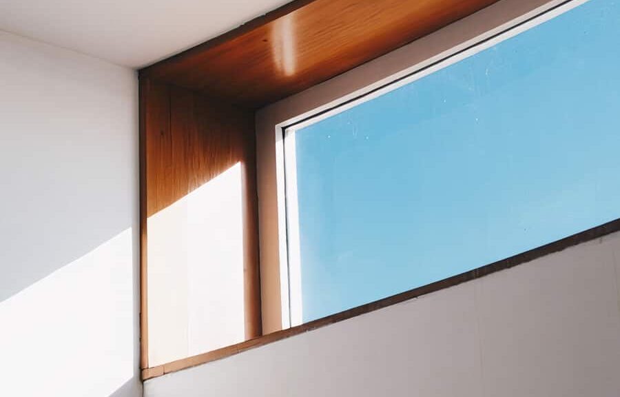 Sunlight through modern window